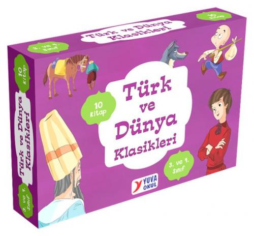 3. ve 4. Sınıflar için Türk ve Dünya Klasikleri (10 Kitap) - - Yuva Ya