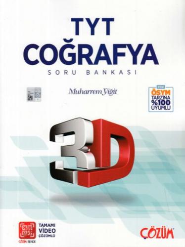 3D TYT Coğrafya Soru Bankası (Yeni) - Muharrem Yiğit - 3D Yayınları