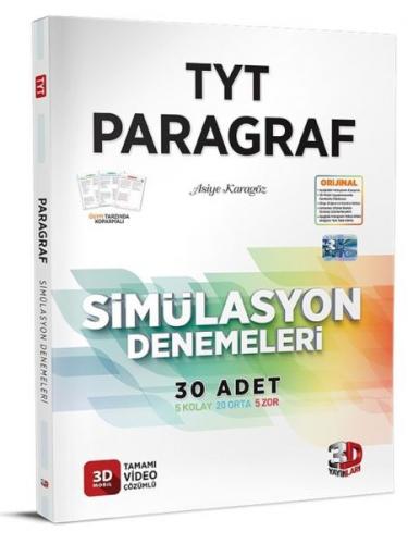 TYT Paragraf 10'lu Simülasyon Denemeleri - Kolektif - 3D Yayınları