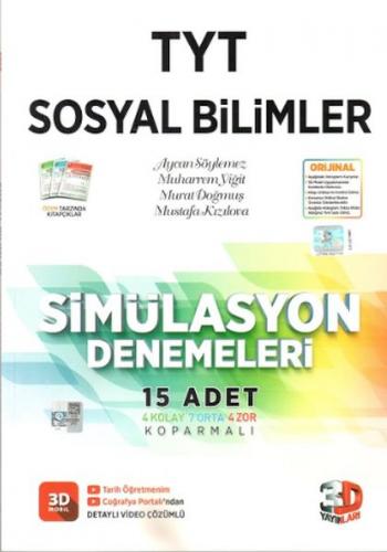 TYT Sosyal Bilimler Simülasyon Denemeleri 15'li - Kolektif - 3D Yayınl