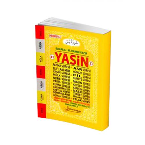 41 Yasin Fihristli (Karşılıklı Türkçeli - Çanta Boy) Kod:F020 - Elmalı