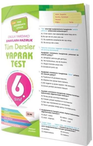 6. Sınıf Tüm Dersler Yaprak Test - Kolektif - 4 Element Yayınları