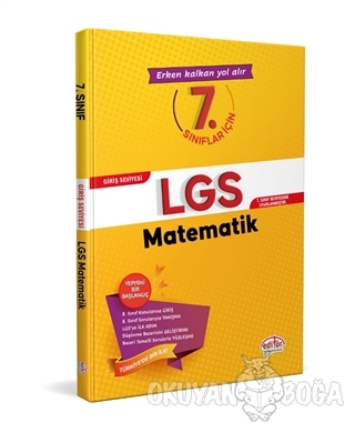 7. Sınıflar İçin LGS Matematik - Kolektif - Editör Yayınevi