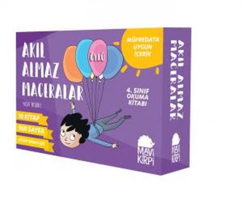 Akıl Almaz Maceralar 4. Sınıf Okuma Seti (10 Kitap) - Yusuf Pazarcı - 