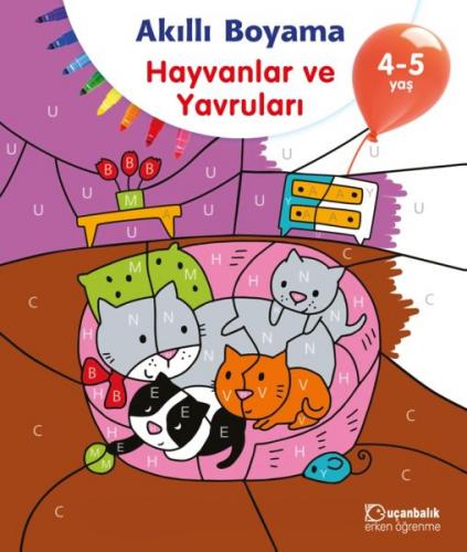 Akıllı Boyama - Hayvanlar ve Yavruları - Kolektif - Uçanbalık Yayıncıl