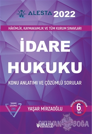 2021 Alesta İdare Hukuku - Yaşar Mirzaoğlu - Lex-Tax Yayınları