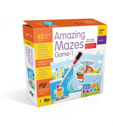 Amazing Mazes Game -1 - Grade-Level 1 - Ages 3-6 - - Piar Kids