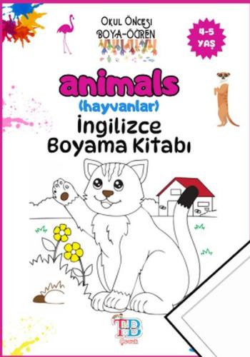 Animals (Hayvanlar)Boyama Kitabı - Kolektif - Tether Bags Çocuk