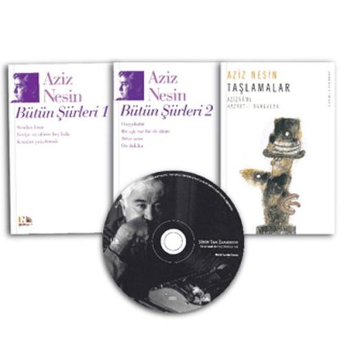 Aziz Nesin'den Şiirler: 3 Kitap 1 CD - Aziz Nesin - Nesin Yayınları