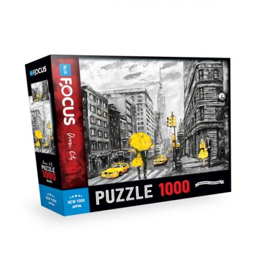 Blue Focus Puzzle New York 1000 Parça - - Blue Focus