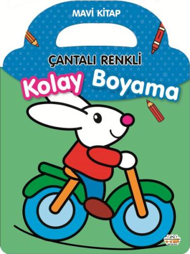 Çantalı Renkli Kolay Boyama- Mavi Kitap - Kolektif - 0-6 Yaş Yayınları