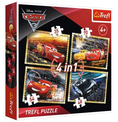 Cars 3 Ready To Race 4'lü 34276 (35+48+54+70 Parça) - - Trefl