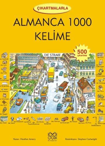 Çıkartmalarla Almanca 1000 Kelime - Heather Amery - 1001 Çiçek Kitapla