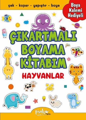 Çıkartmalı Boyama Hayvanlar - Buçe Dayı - Pinokyo Yayınları