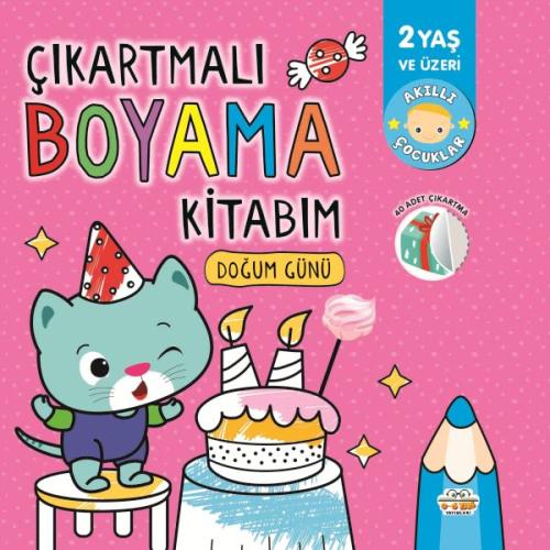 Çıkartmalı Boyama Kitabım Doğum Günü - Kolektif - 0-6 Yaş Yayınları