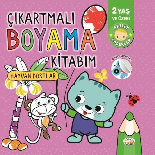 Çıkartmalı Boyama Kitabım Hayvan Dostlar - Kolektif - 0-6 Yaş Yayınlar