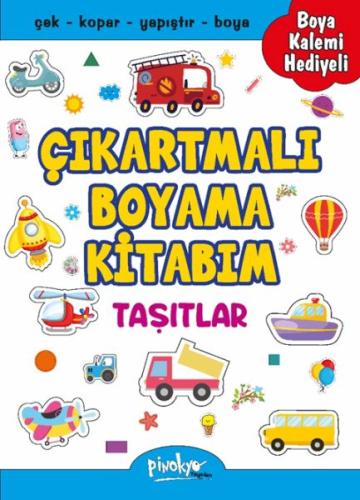 Çıkartmalı Boyama Taşıtlar - Buçe Dayı - Pinokyo Yayınları