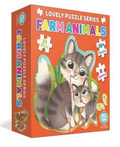 Circle Toys Lovely Puzzle Çiftlik Hayvanları - - Circle Toys