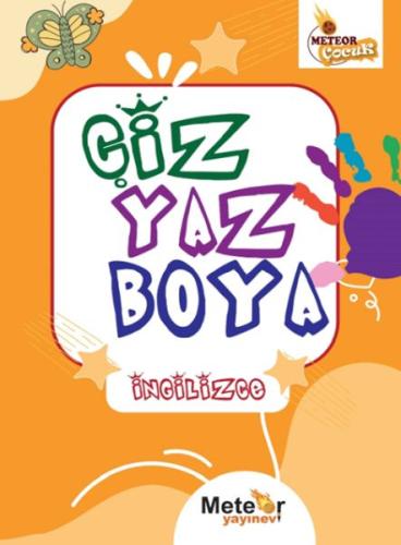 Çiz Yaz Boya İngilizce Boyama Kitabı - - Meteor Yayınevi