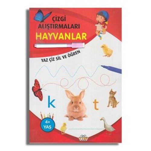 Çizgi Alıştırmaları Hayvanlar - - 0-6 Yaş Yayınları