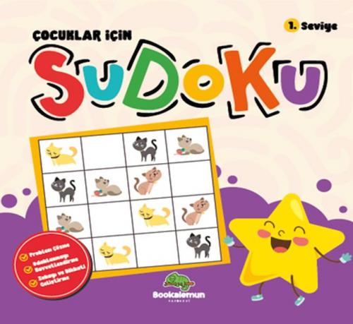 Çocuklar İçin Sudoku 1.Seviye - Kollektif - Bookalemun Yayınevi