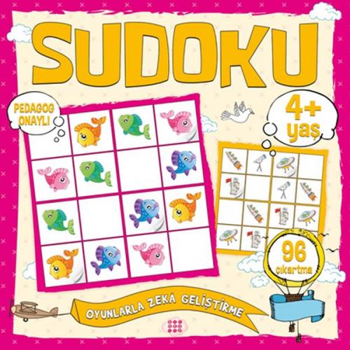 Çocuklar İçin Sudoku Çıkartmalı (4+ Yaş) - Kolektif - Dokuz Yayınları