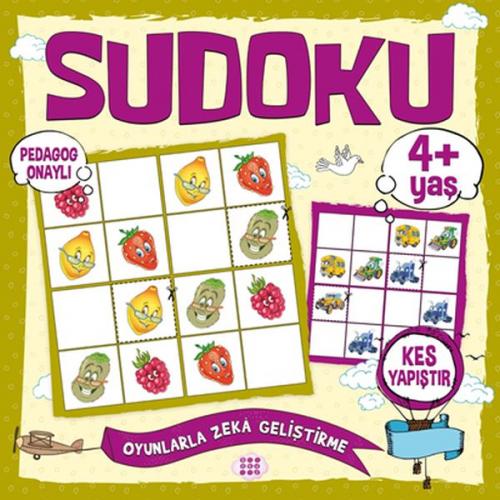 Çocuklar İçin Sudoku Kes Yapıştır (4+ Yaş) - Kolektif - Dokuz Yayınlar