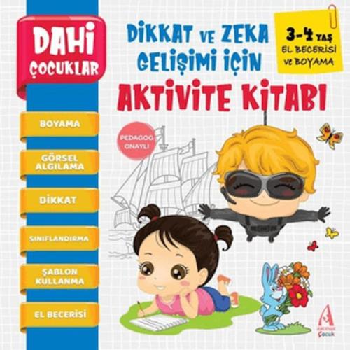 El Becerisi ve Boyama - Dahi Çocuklar Dikkat ve Zeka Gelişimi İçin Akt