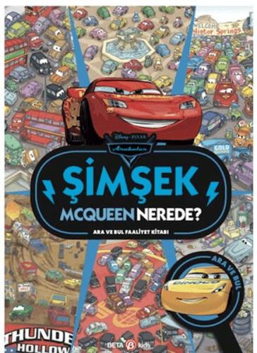 Disney Arabalar Şimşek Mcqueen Nerede? Ara ve Bul Faaliyet Kitabı - Ko