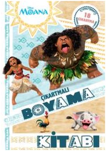 Disney Moana - Çıkartmalı Boyama Kitabı - Kolektif - Doğan Egmont Yayı