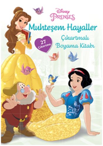 Disney Prenses Muhteşem Hayaller Çıkartmalı Boyama Kitabı - Kolektif -