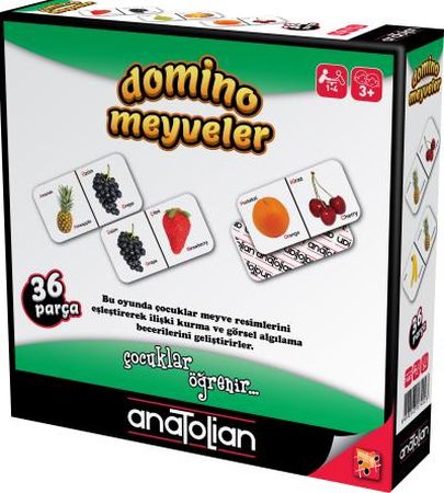 Domino Meyveler 36 Parça 3 Yaş - - Anatolian Puzzle