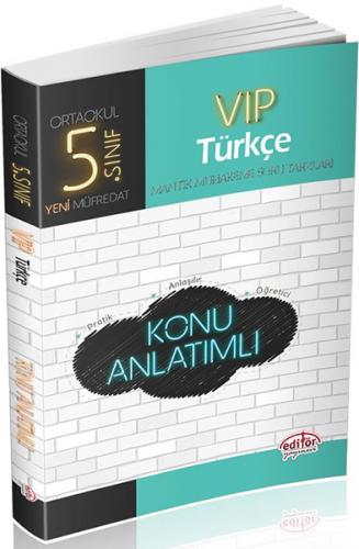 5. Sınıf VIP Türkçe Konu Anlatımlı - Kolektif - Editör Yayınevi