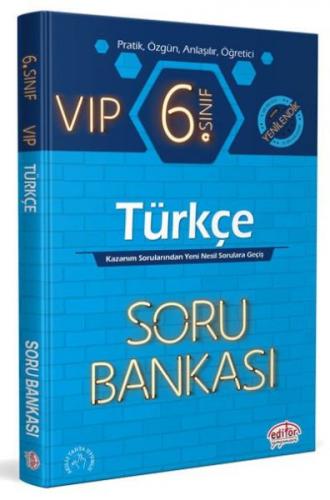 Editör 6. Sınıf VIP Türkçe Soru Bankası (YENİ) - - Editör Yayınları