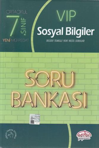 7. Sınıf VIP Sosyal Bilgiler Soru Bankası - Kolektif - Editör Yayınevi