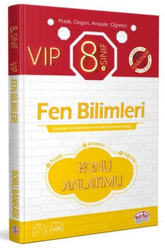 Editör 8. Sınıf VIP Fen Bilimleri Konu Anlatımlı - - Editör Yayınları