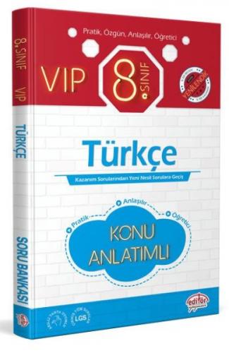 Editör 8. Sınıf VIP Türkçe Konu Anlatımı - - Editör Yayınları