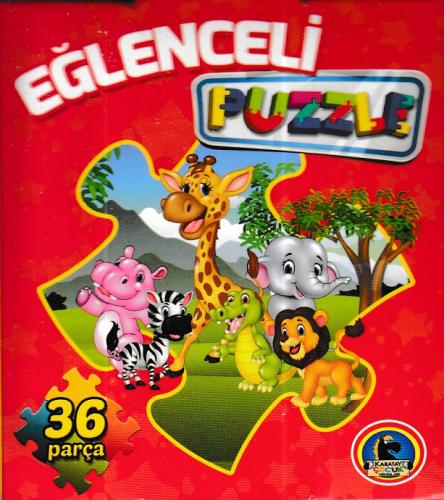 Eğlenceli Puzzle (36 parça) Kırmızı Kutu - - Karatay Yayınları