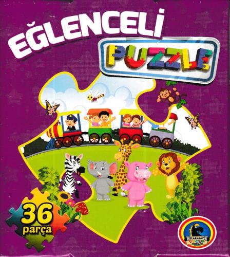 Eğlenceli Puzzle (36 parça) Mor Kutu - - Karatay Yayınları