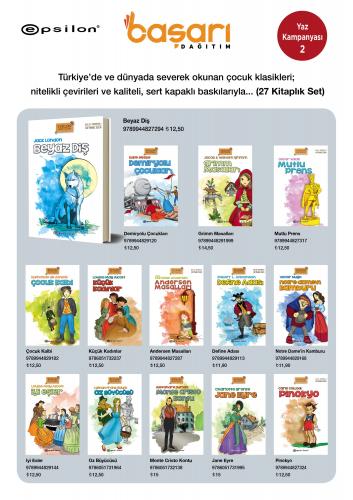 Epsilon Çocuk Klasikleri Seti (27 Kitap) - Komisyon - Epsilon Yayınlar