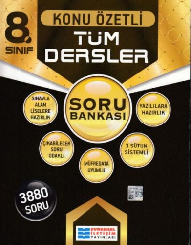 8. Sınıf Konu Özetli Tüm Dersler Soru Bankası - Ezgi Gürçay - Evrensel