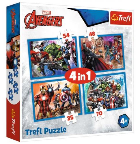 Fearless Avengers 4'lü 34310 (35+48+54+70 Parça) - - Trefl