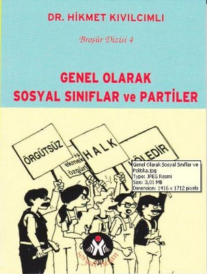 Genel Olarak Sosyal Sınıflar ve Partiler - Hikmet Kıvılcımlı - Sosyal 