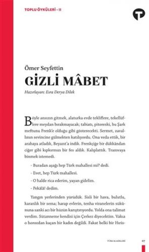 Gizli Mabet - Toplu Öyküleri 2 - Ömer Seyfettin - Turkuvaz Kitap