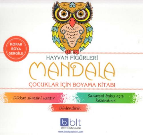 Hayvan Figürleri - Mandala Çocuklar İçin Boyama Kitabı - Kolektif - Bu