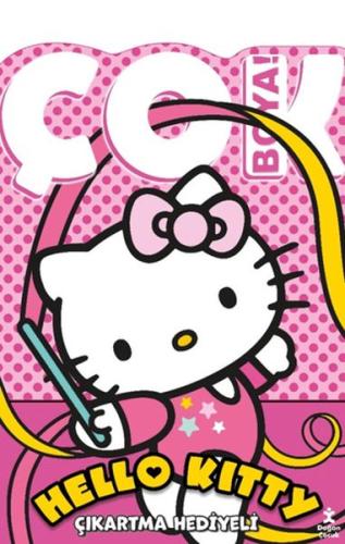 Hello Kitty - Çok Boya! Çıkartmalı Dev Boyama Kitabı - Kolektif - Doğa