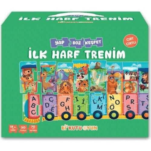 İlk Harf Trenim - Cırt Cırtlı Yapboz ve Kitap Seti - Halil İbrahim Özt