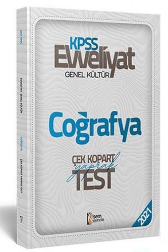 2021 Evveliyat KPSS Coğrafya Çek Kopart Yaprak Test - Kolektif - İSEM 