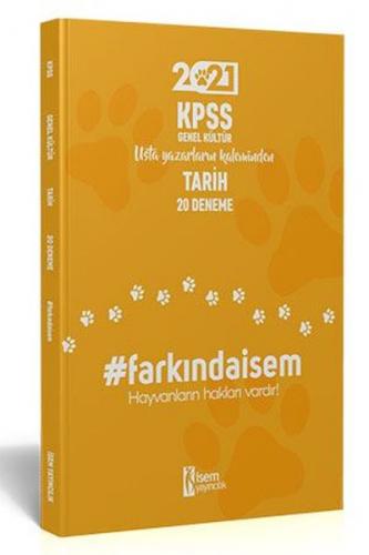 İsem 2021 Farkında İsem KPSS Genel Kültür Tarih 20 Deneme - Kolektif -