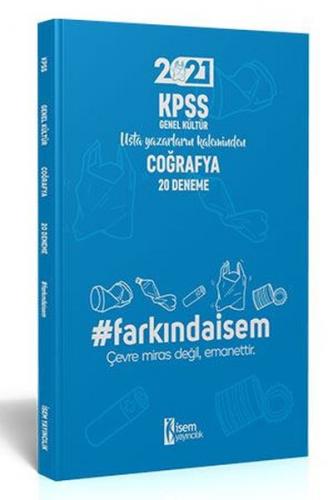 2021 KPSS Genel Kültür Coğrafya - 20 Deneme - Kolektif - İSEM Yayıncıl